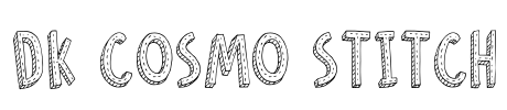 DK Cosmo Stitch Font Image