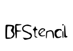 BFStencil Font Image