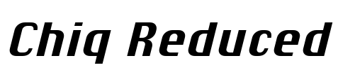 Chiq Reduced Font Image