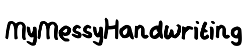MyMessyHandwriting Font Image