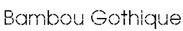 Bambou Gothique