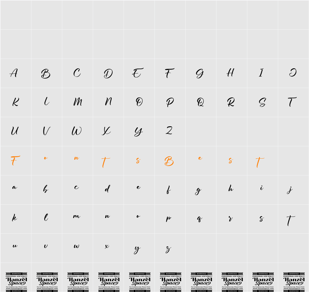 Berdiolla Character Map
