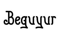Beguyur Font Image