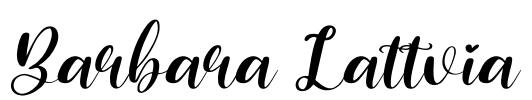 Barbara Lattvia Font Image