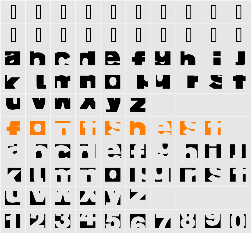 AIFragment Character Map