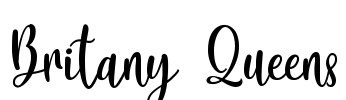 Britany Queens Font Image