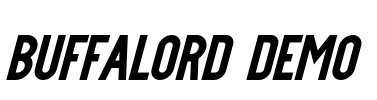 Buffalord Demo Font Image