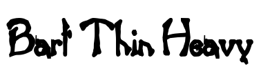 Bart Thin Heavy Font Image