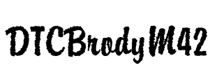 DTCBrodyM42 Font Image
