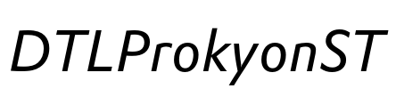 DTLProkyonST Font Image