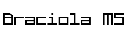 Braciola MS Font Image