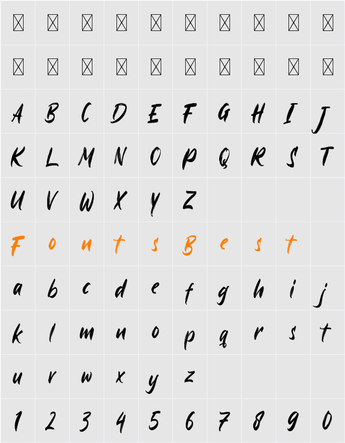 Ayus Character Map