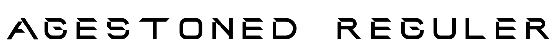 Agestoned Reguler Font Image