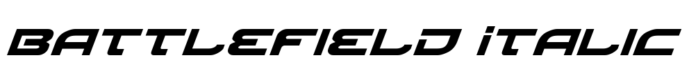 Battlefield Italic Font Image