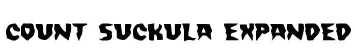 Count Suckula Expanded Font Image