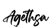 Agethsa Font Image