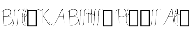 Bella K. A Better Place Alts Font Image