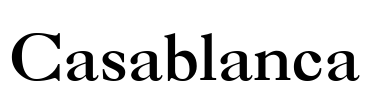 Casablanca Font Image