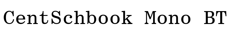 CentSchbook Mono BT