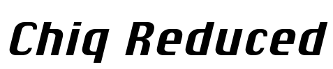 Chiq Reduced Font Image
