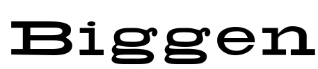 Biggen Font Image