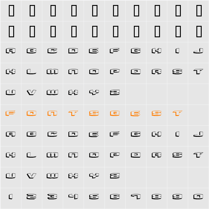 BeyondControl volume2 Character Map