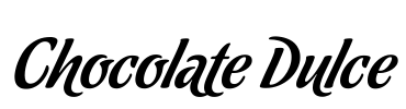 Chocolate Dulce Font Image