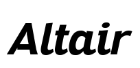Altair Font Image