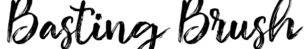 Basting Brush Font Image