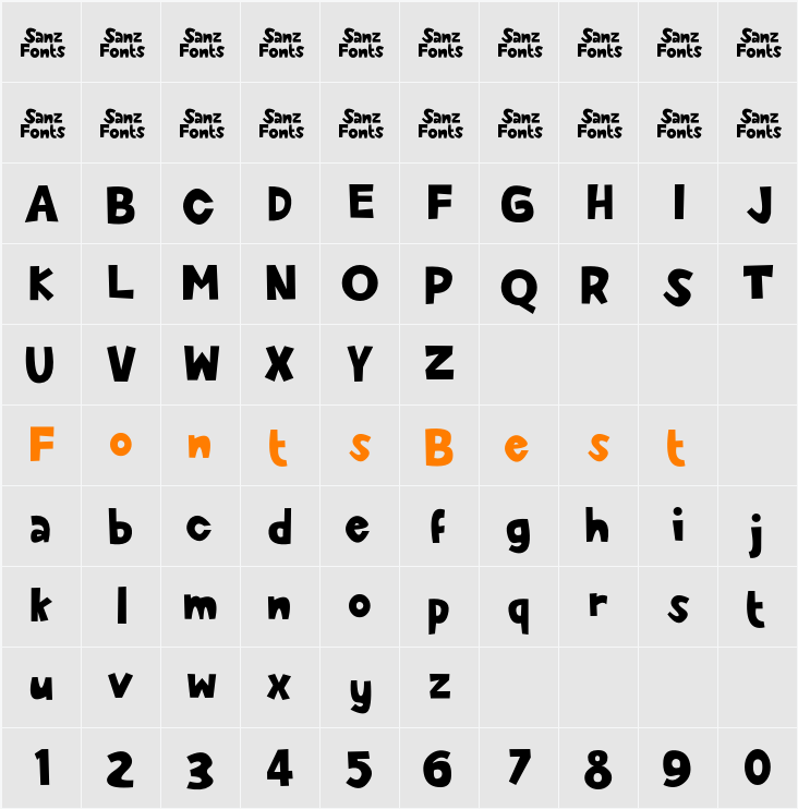 Cute Enung Character Map