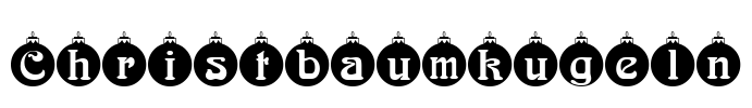 Christbaumkugeln Font Image