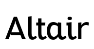 Altair Font Image