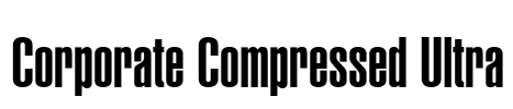 Corporate Compressed Ultra Font Image
