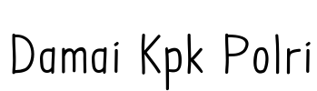 Damai Kpk Polri Font Image