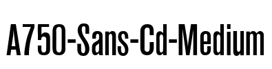 A750-Sans-Cd-Medium Font Image