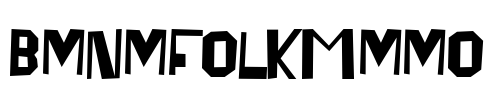 BensfolkDemo Font Image
