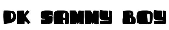 DK Sammy Boy Font Image