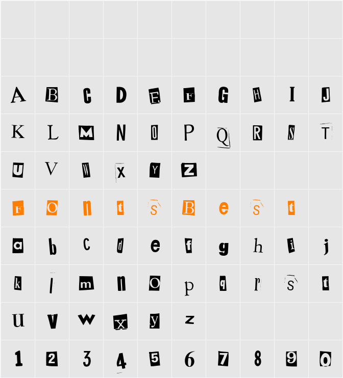 Mystery Character Map