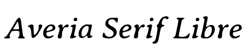 Averia Serif Libre Font Image