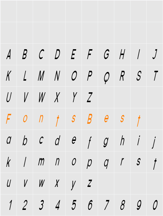 Florencesans Comp Character Map