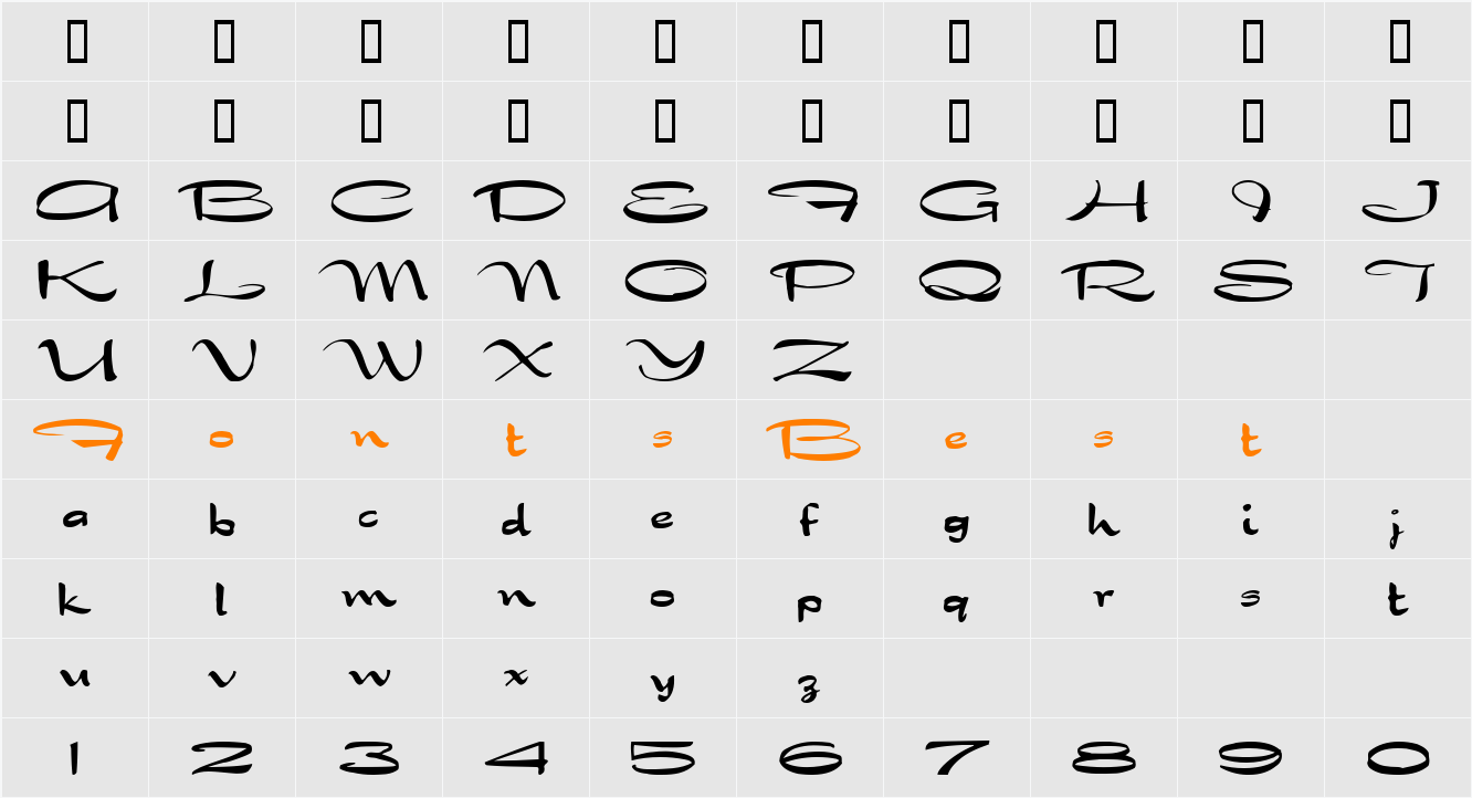 JI-Mooley Character Map