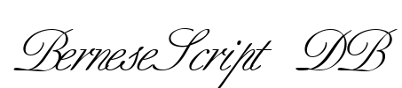 BerneseScript DB Font Image