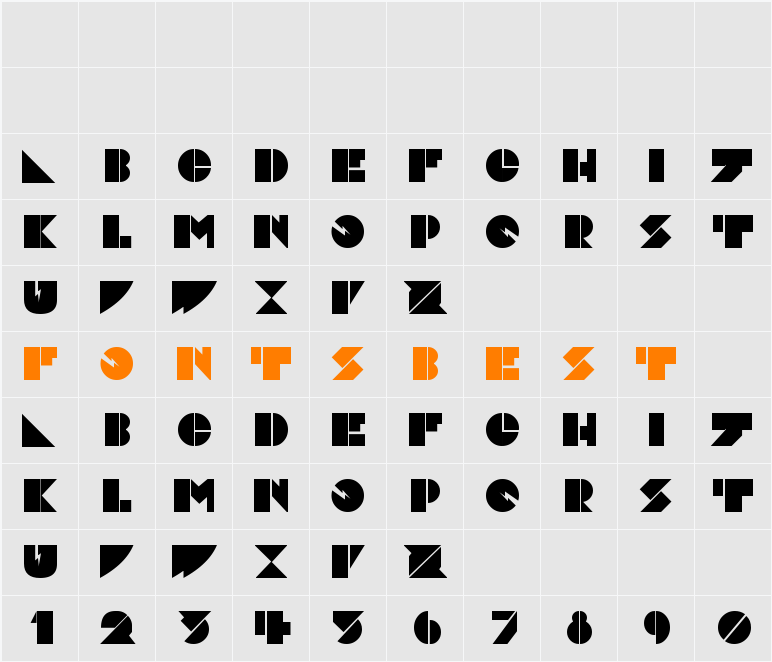 DaddyDontDisco Character Map