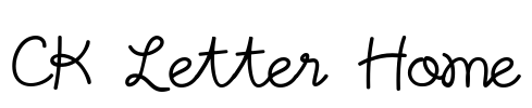 CK Letter Home