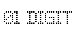 01 Digit Font Image