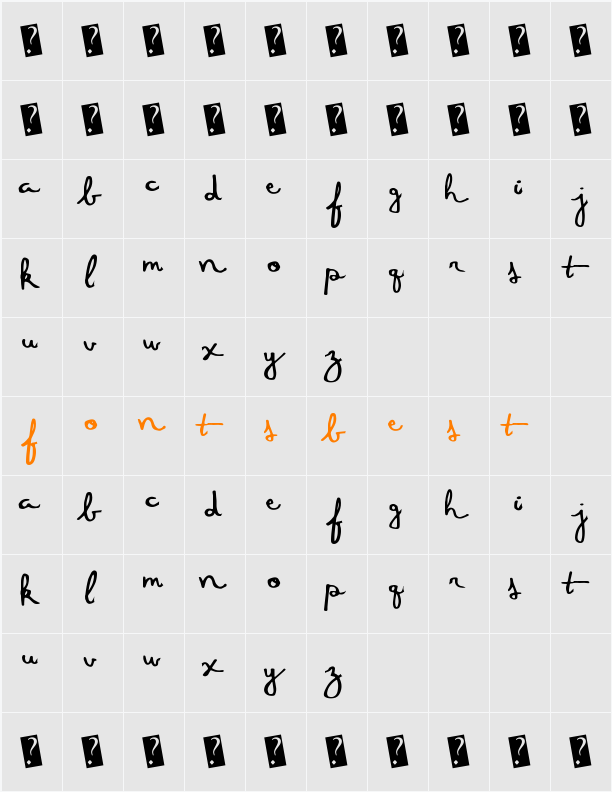 FiveDozen Character Map
