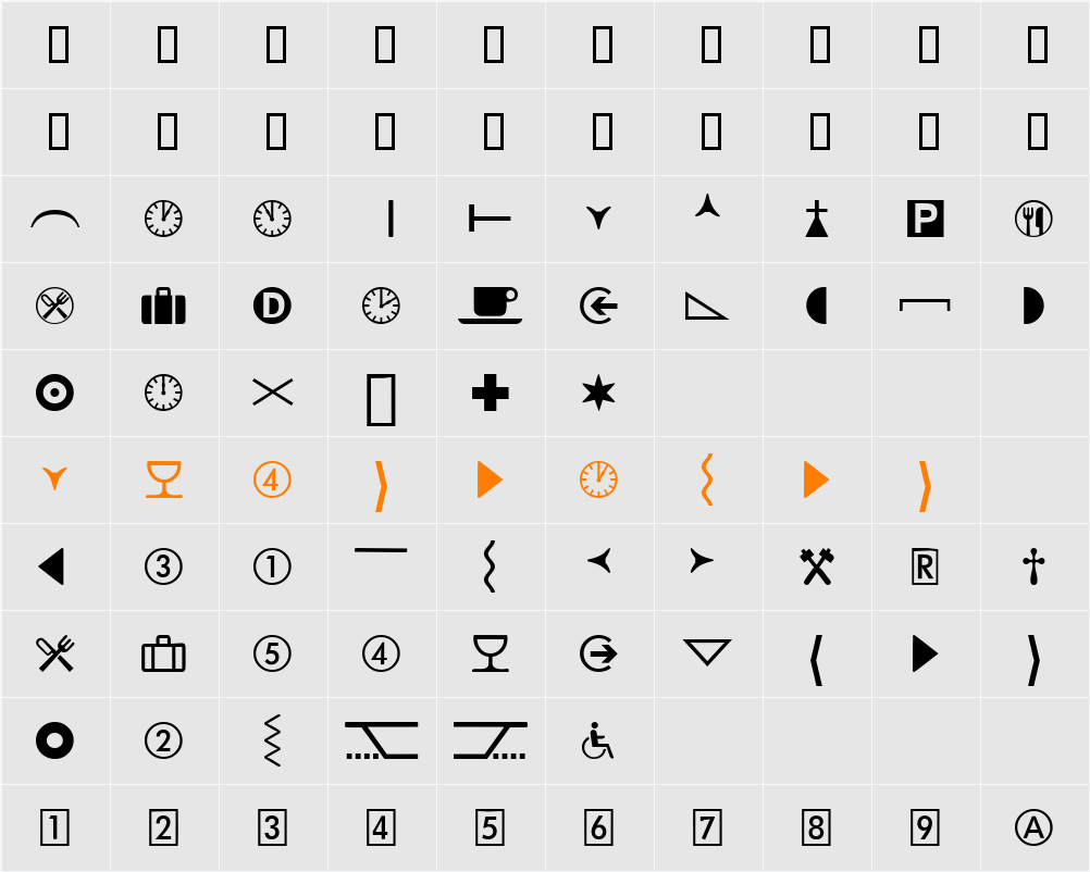 DataSymHDB Character Map