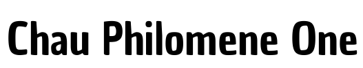 Chau Philomene One Font Image