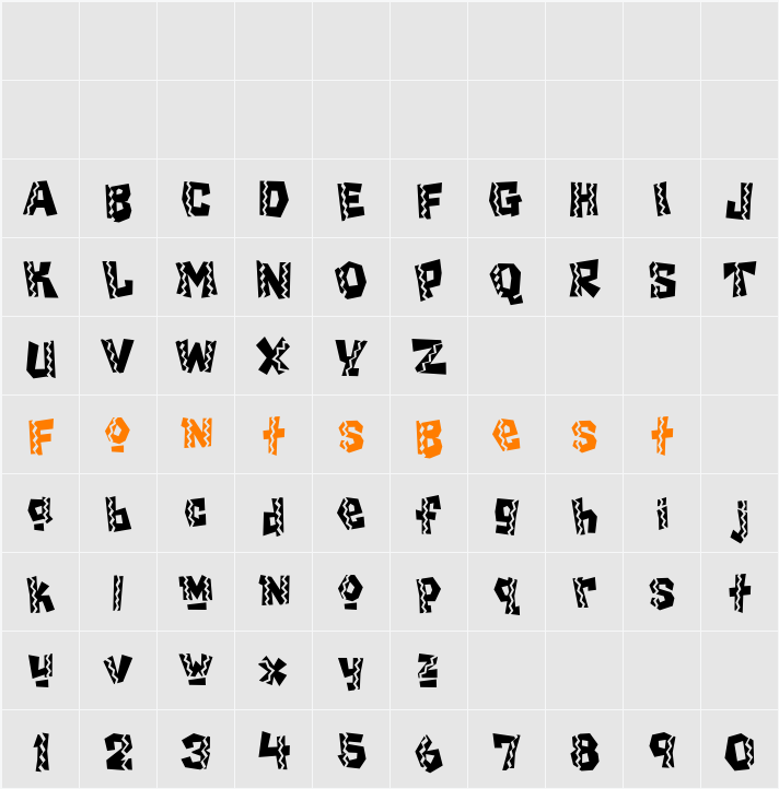 Chilada Character Map