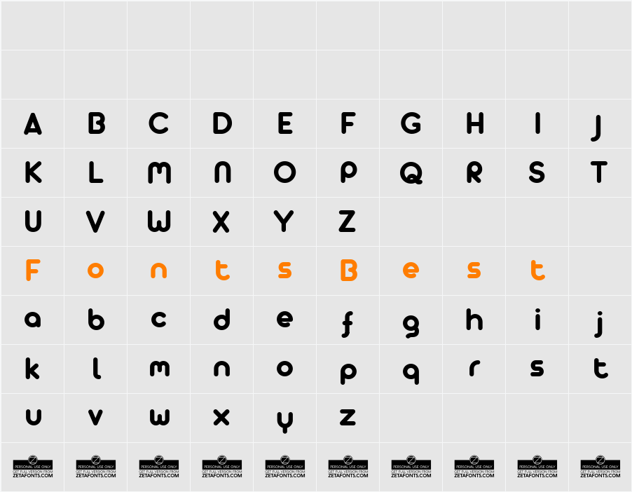 Arista Pro Alternate Bold Character Map